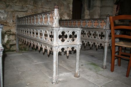 banc sculpté