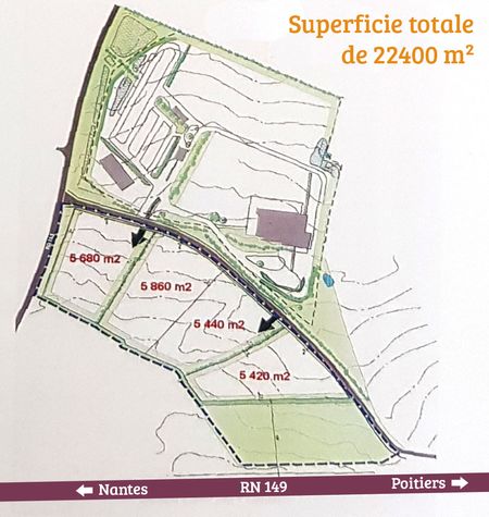 plan de la ZAE la petite foye à la peyratte
